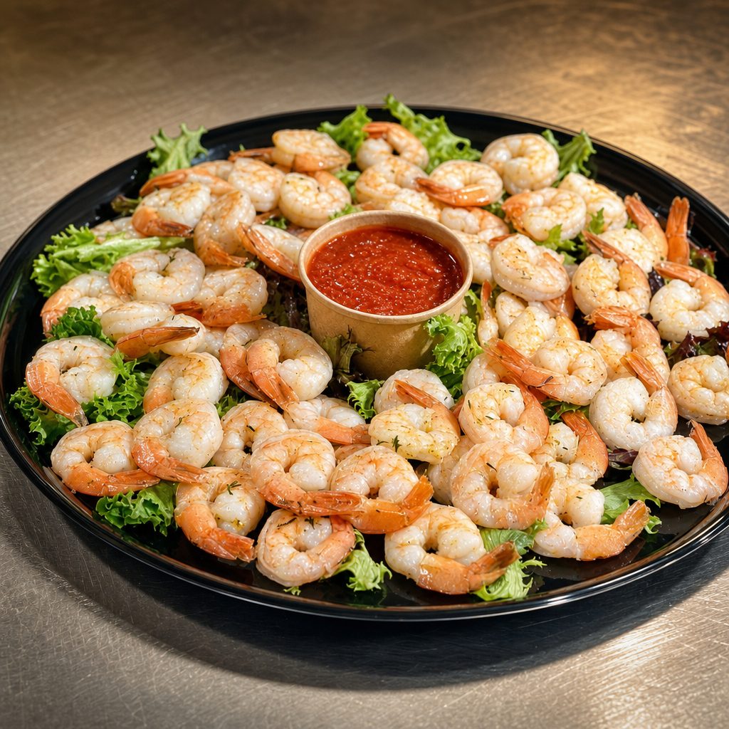Shrimp Cocktail Tray.