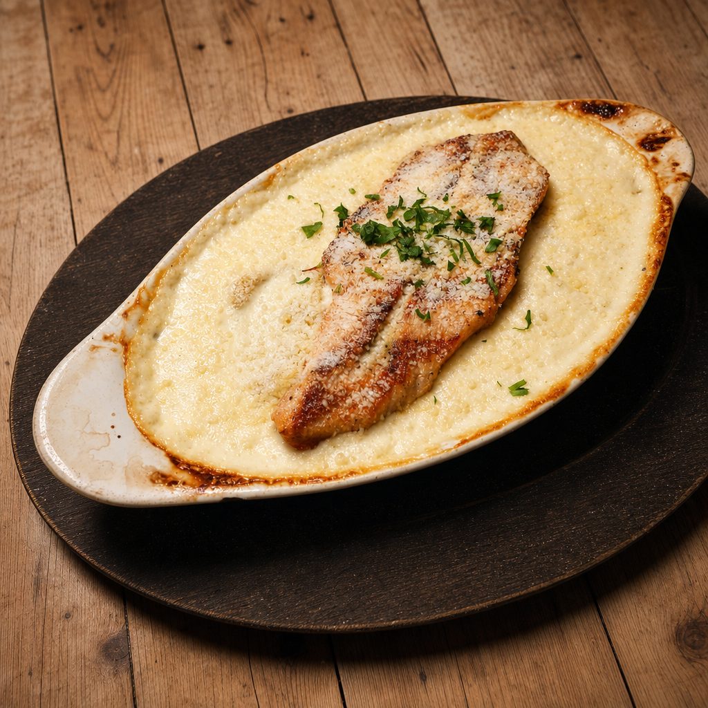 Seafood Ravioli with Salmon.