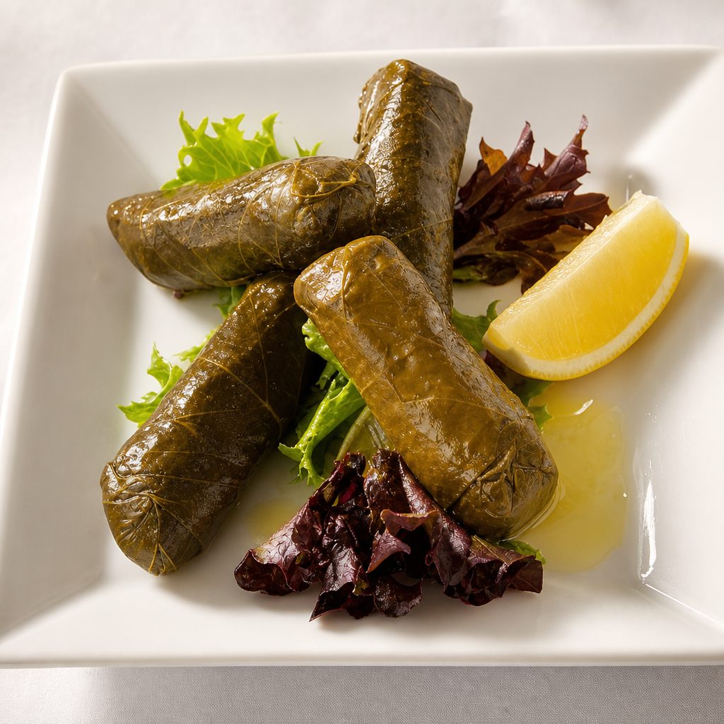 Stuffed Grape Leaves.