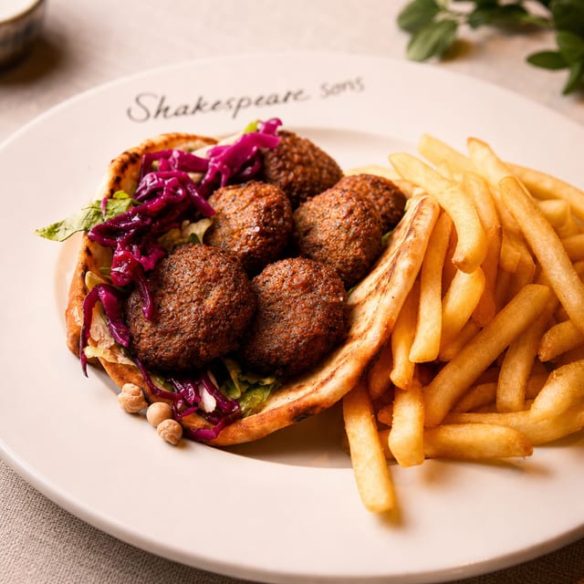 Lunch Falafel, Pita.