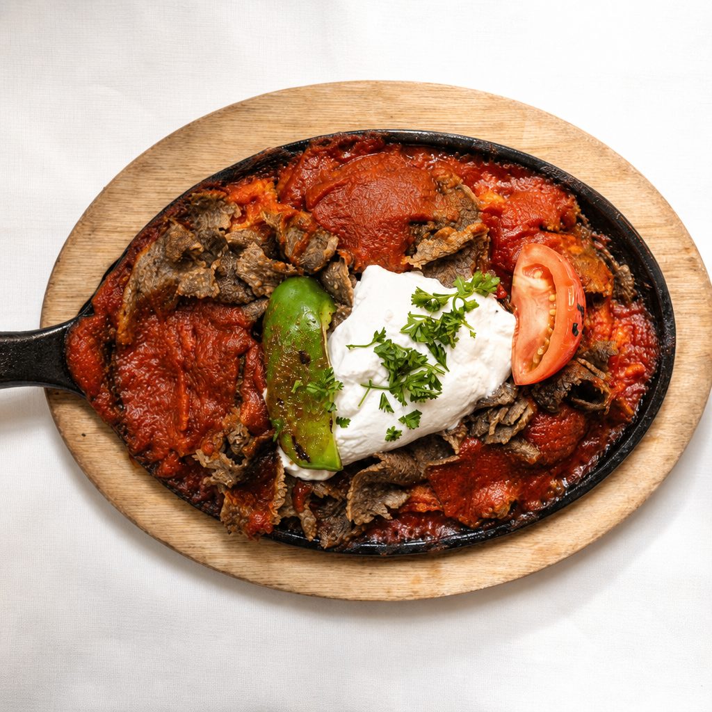 Iskender Kebab.