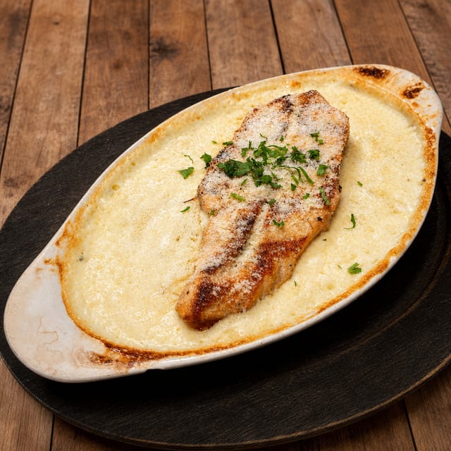 Seafood Ravioli with Salmon.