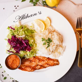 Lunch Salmon, Salad